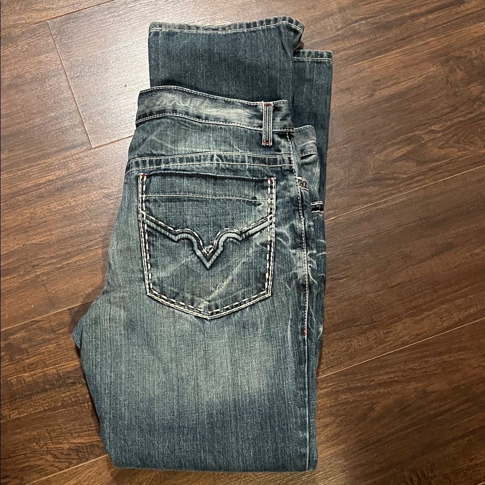 INC International Concepts. Men's Dark Wash Copenhagen, slim Bootcut Jeans